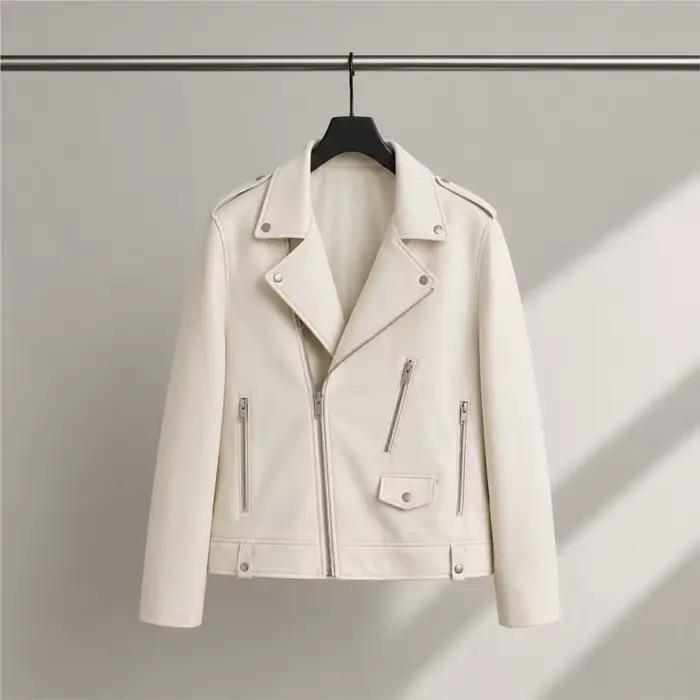 Veste en similicuir pour homme, nouvelle collection automne-hiver, style décontracté, fermeture éclair, manches longues, haute qualité, vêtement d'extérieur pour motard 2026