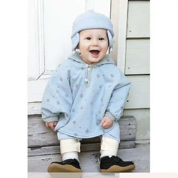 Poncho réversible pour nouveau-né, vêtements d'hiver pour bébé garçon, manteau pour bébé, robe à capuche, veste Bebe Everak, tenues de combinaison