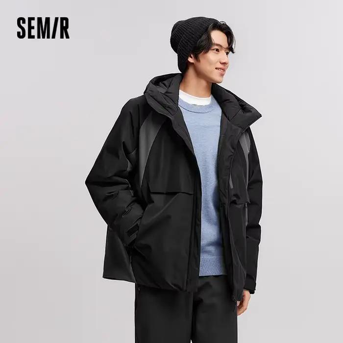 Doudoune à Capuche Imperméable pour Homme