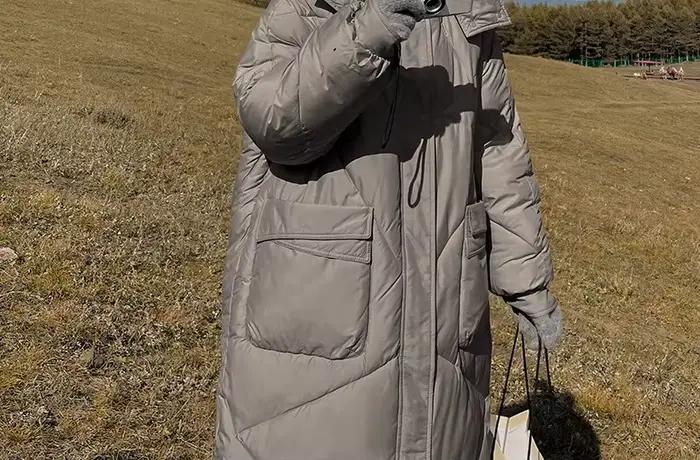 Veste d'hiver en coton à capuche pour femme
