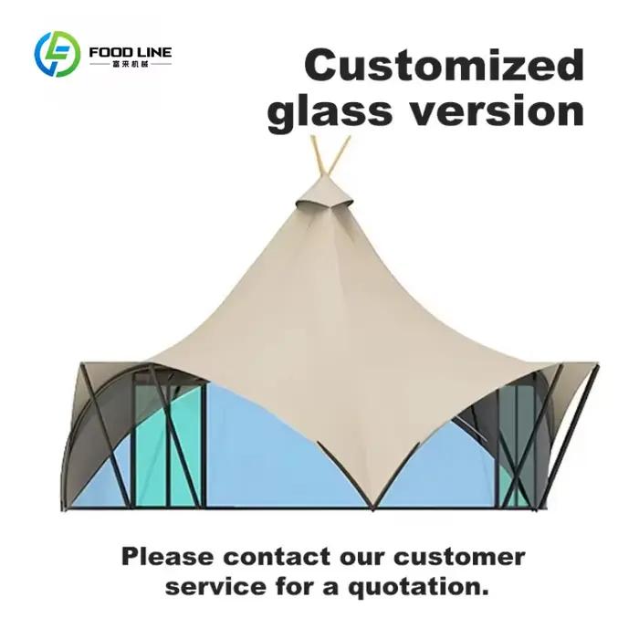 Tente tipi pyramide géante en PVC personnalisée de 6m x 4m pour extérieur, idéale pour les fêtes, le glamping, les mariages et les événements