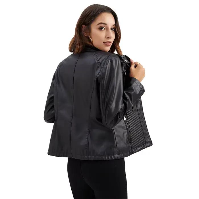 Veste en cuir pour femmes