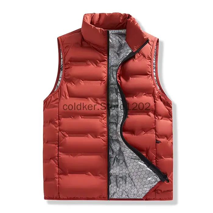 Hiver gilet sans manches vestes chaud imperméable ultraléger bouffant