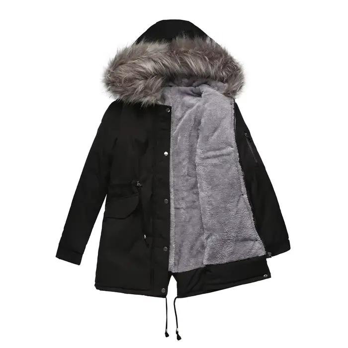 Parker Parkas manteau Long à capuche hiver chaud Plus