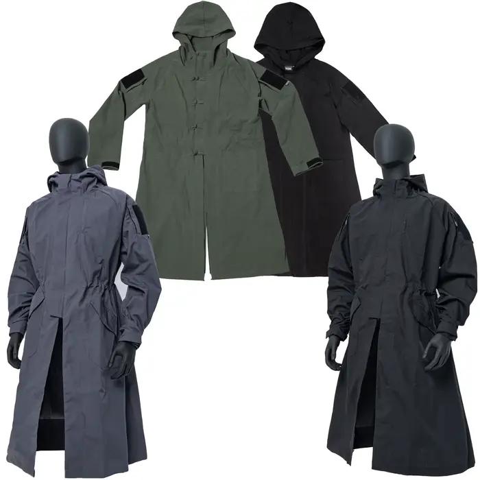 Hommes à capuche longue robe manteau veste Cosplay chasse en plein air tactique