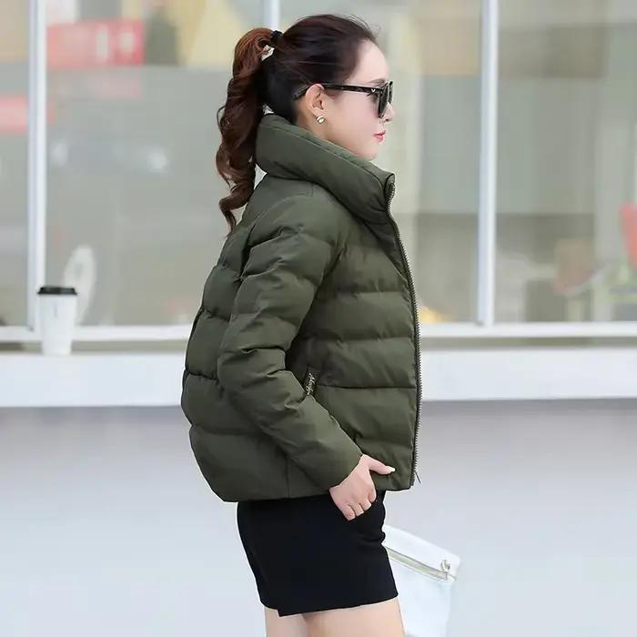Manteau rouge matelassé rembourré de duvet de canard pour femmes style coréen hiver automne extérieur Harajuku vestes courts occasions spéciales