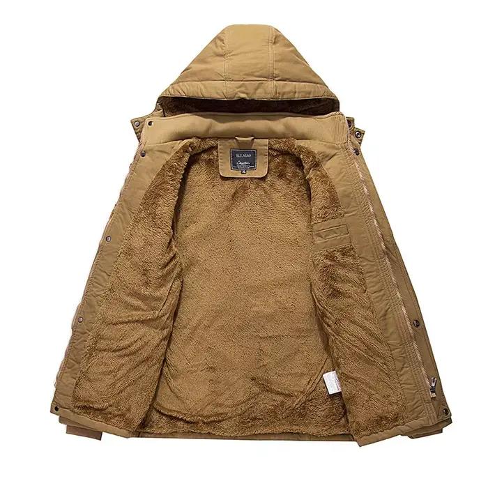 Parkas veste hommes hiver coupe-vent manteaux haute qualité mode épaissir vêtements d'extérieur