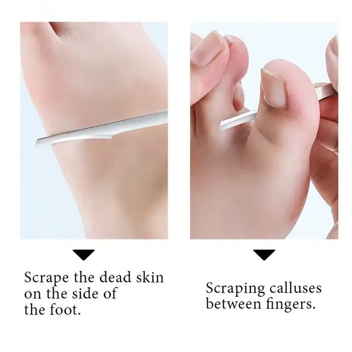 Ensemble d'outils de soins des pieds, avec tondeuse à ongles, rasoir pour les pieds, lime pour les pieds, grattoir pour peaux mortes, dissolvant de callosités, 1 pièce