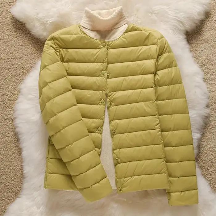 Vestes bouffantes en duvet de canard Ultra léger pour femmes
