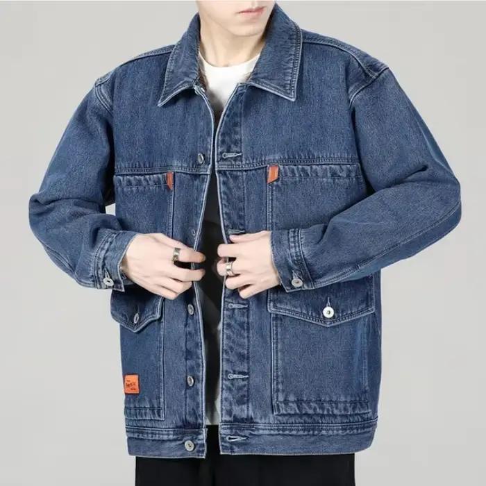 Veste en Jean Rembourrée en Laine pour Homme