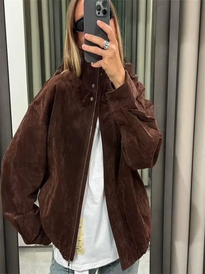 Veste Vintage à manches bouffantes pour femme