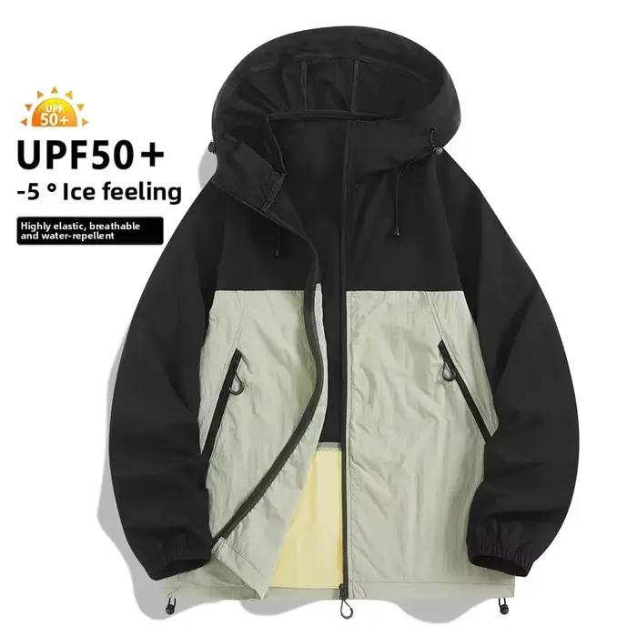 Veste à capuche Ultra-mince, respirante, coupe-vent, imperméable, série montagne en plein air, combinaison de course, vêtements de sport légers