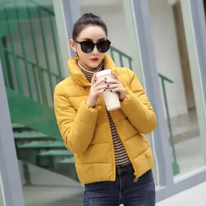 Manteau rouge matelassé rembourré de duvet de canard pour femmes style coréen hiver automne extérieur Harajuku vestes courts occasions spéciales