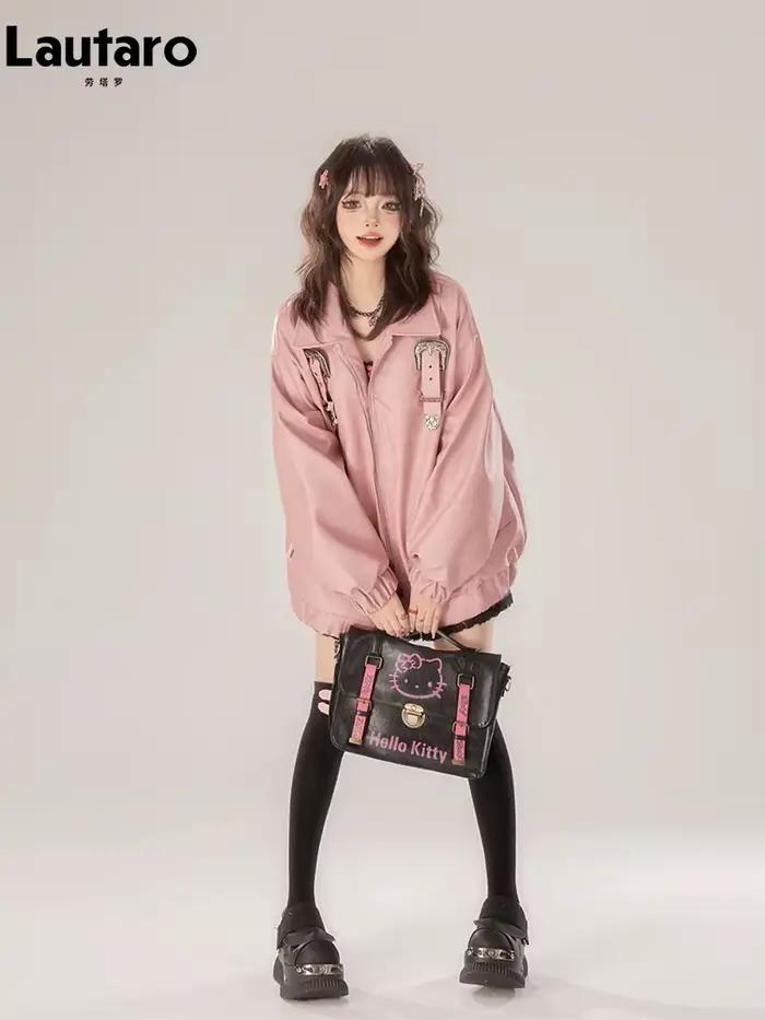 Lautaro-Vestes en similicuir souple pour femmes