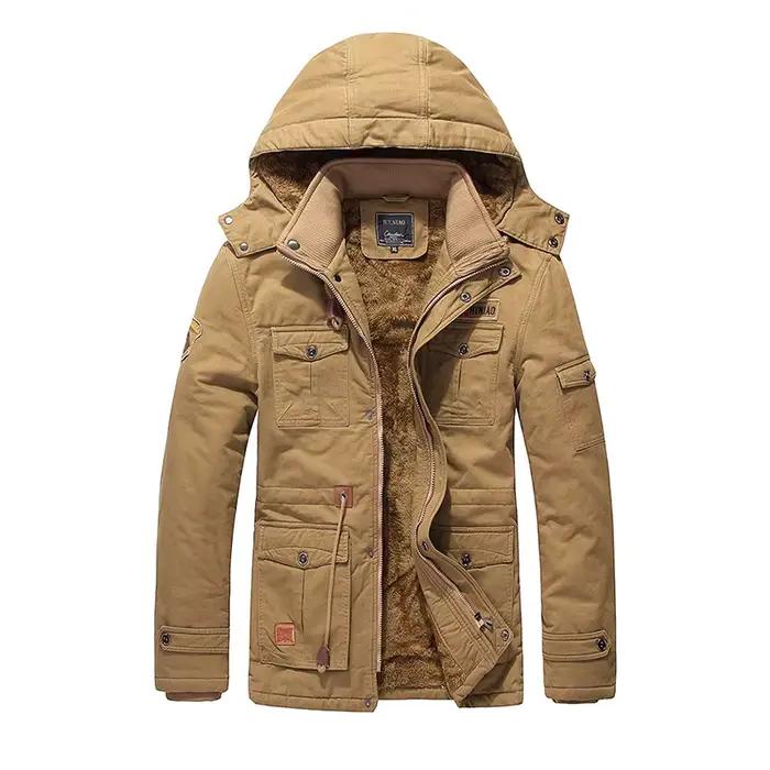 Parkas veste hommes hiver coupe-vent manteaux haute qualité mode épaissir vêtements d'extérieur