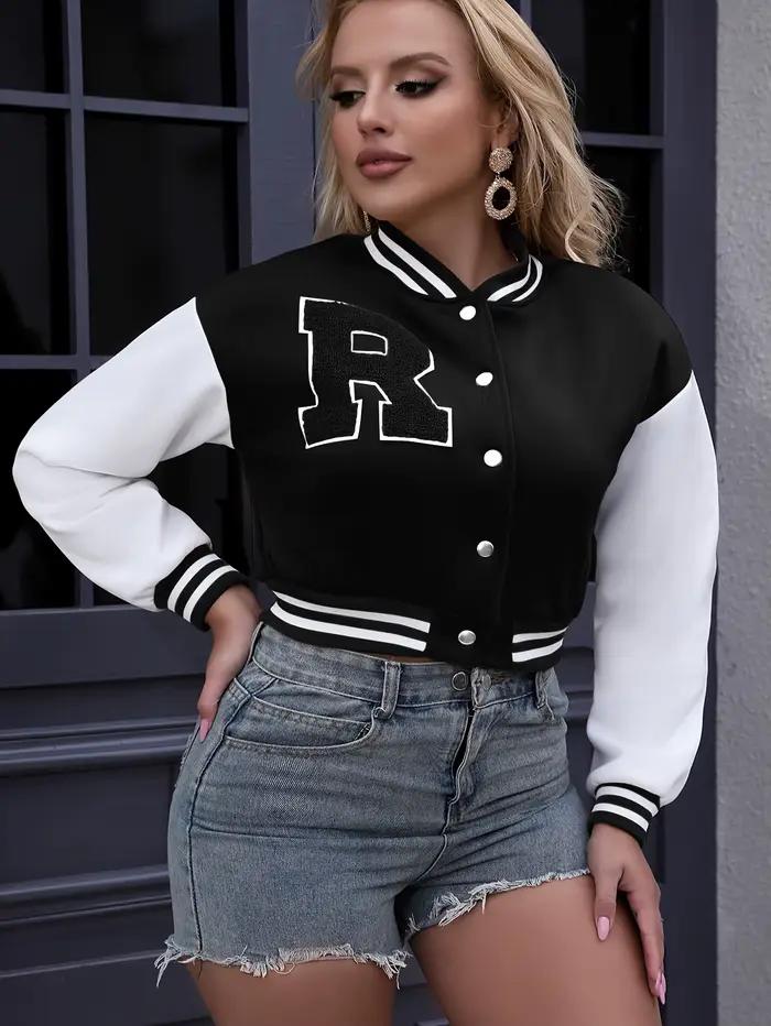 Veste décontractée avec boutons courts sur le devant pour femme, vestes fines, hauts de base, manteau à manches longues, col rond, printemps-automne