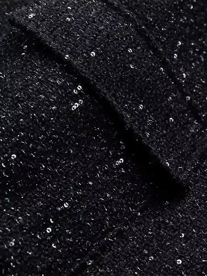 Veste à paillettes brillantes pour femmes