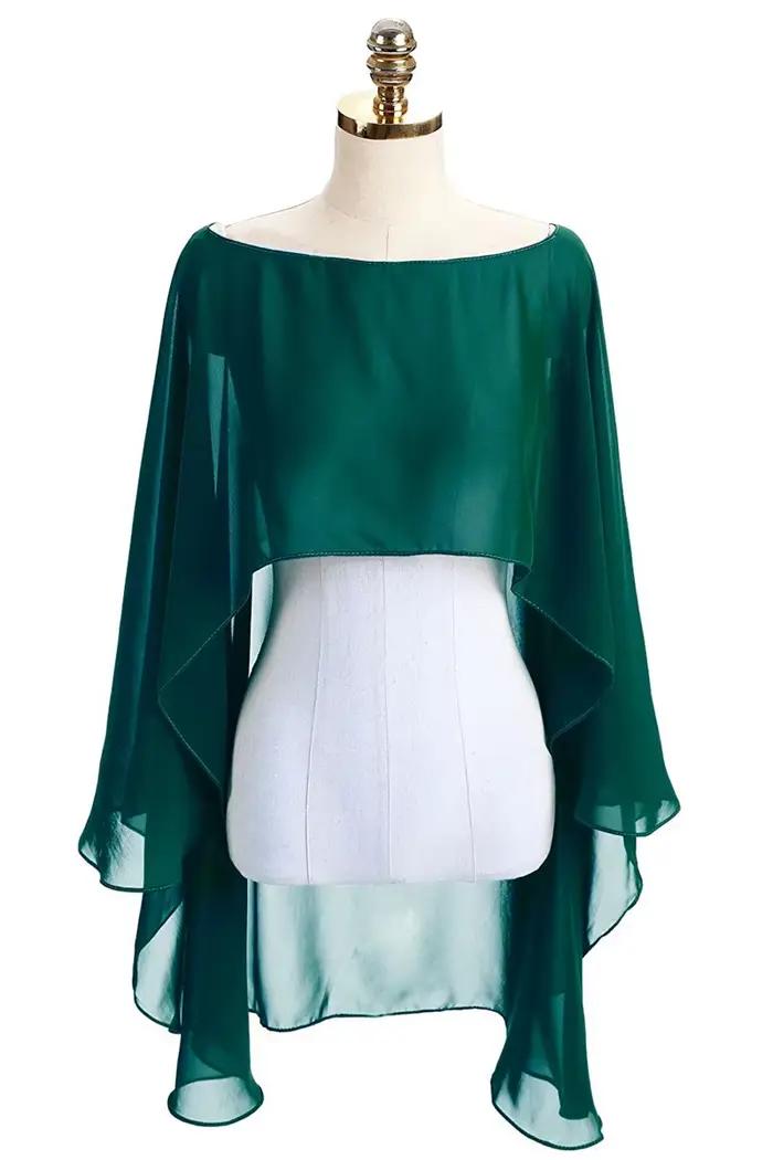 Capes douces pour femmes, veste de mariage en mousseline de soie, boléro de mariée, châle et enveloppes longs