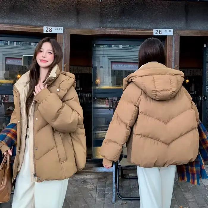 Parka d'hiver à capuche pour femme