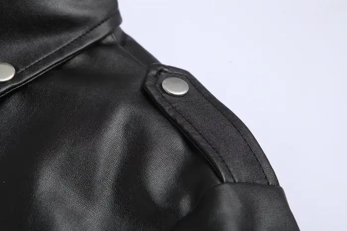 Veste en cuir PU tendance pour homme style décontracté voyage printemps confortable légèreté style motard ajustée