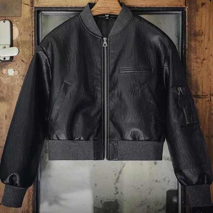 Maden – veste de motard en Faux cuir pour femme