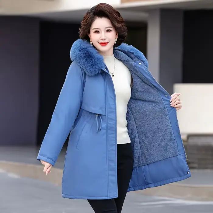 Parka d'hiver chaude et épaisse pour femme