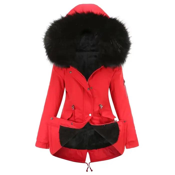 Parker Parkas manteau Long à capuche hiver chaud Plus