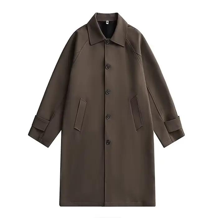 Tralike-Manteau long coupe-vent pour hommes