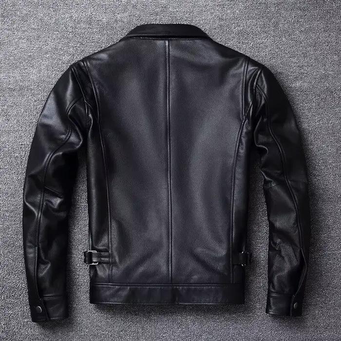 2023 homme Veste En Cuir Naturel De Vachette Véritable