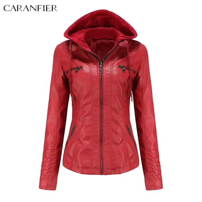 Veste à capuche femme hiver printemps moto streetwear goth avec capuche détachable matériau polyester style gothique pour sorties nocturnes concerts et conditions météorologiques