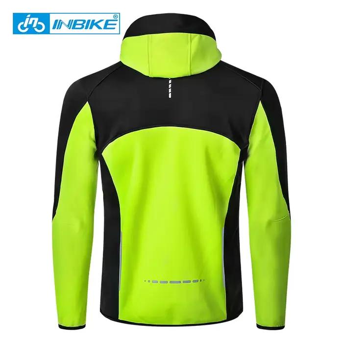 INBIKE hiver hommes coupe-vent veste chaud polaire cyclisme vestes avec poches imperméable vélo