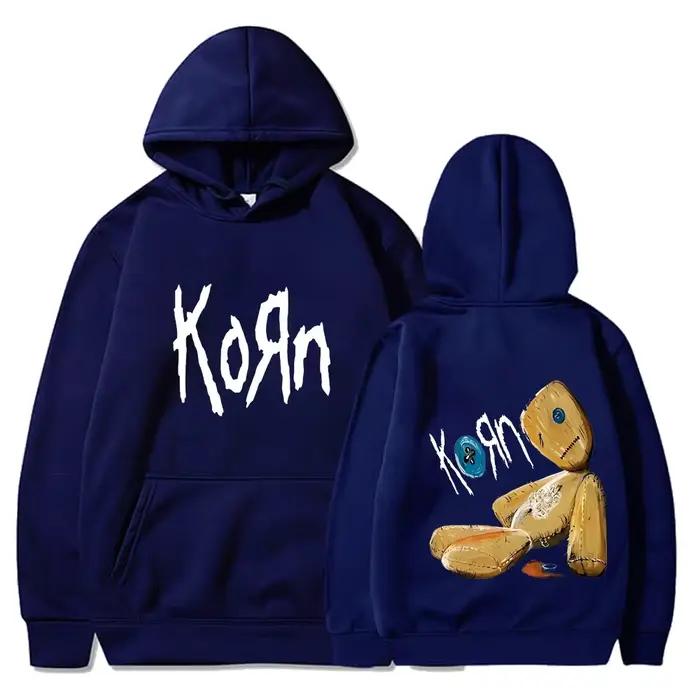 Korn Rock Band Hoodies pour hommes, pull à capuche imprimé, pull décontracté, mode printemps et automne, 03 Streetwear