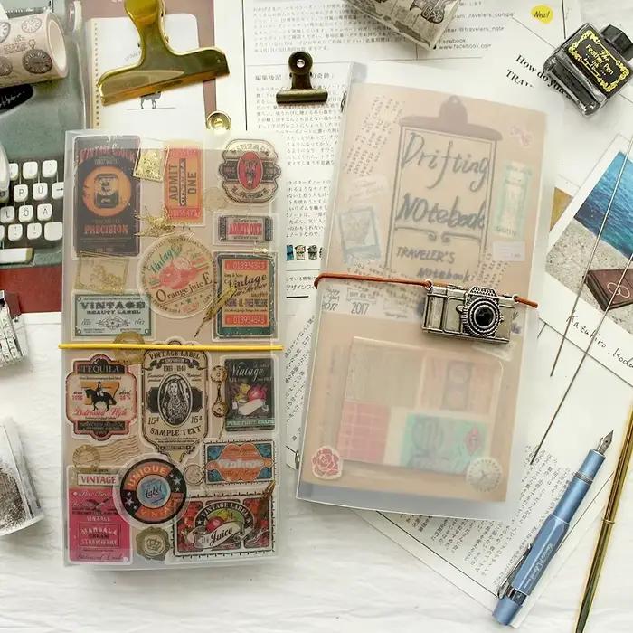 Fromthenon PVC voyageurs cahier remplissage papier dossier Transparent fichier stockage livre japonais papeterie bureau et fournitures scolaires