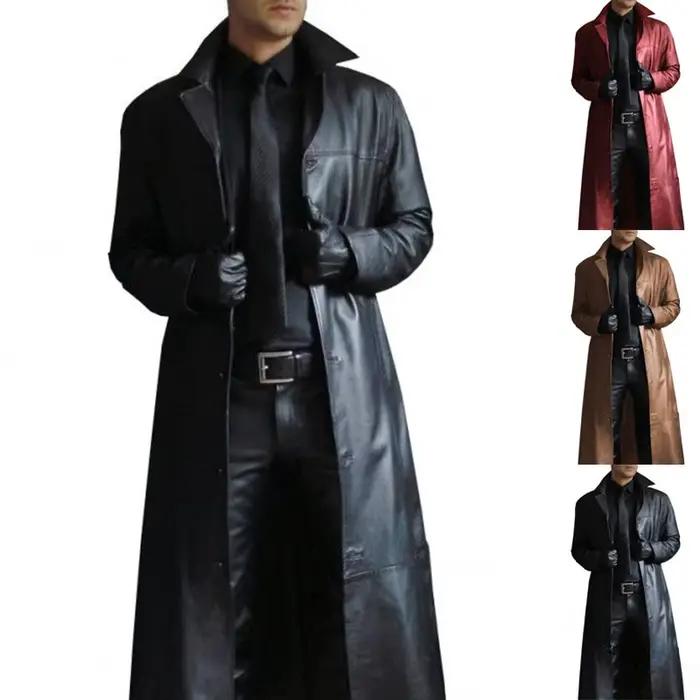 Veste d'automne en Faux cuir pour homme