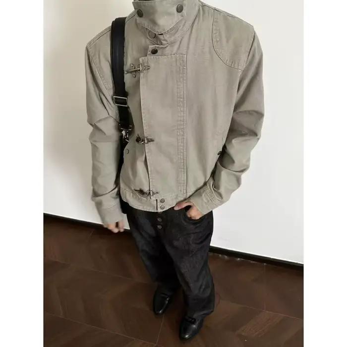 Veste Harajuku à col rabattu pour hommes