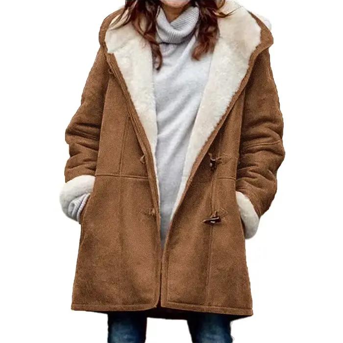 Veste d'hiver pour femme en sherpa