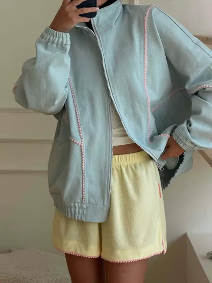 Pantalon évasé à volants superposés pour femme, taille haute, style bohème, décontracté pour les vacances