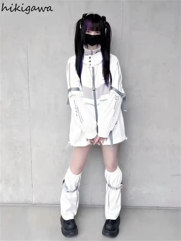 Streetwear BF vestes pour femmes 2025 Ropa Mujer Vintage décontracté mode surdimensionné vêtements d'extérieur Y2k hauts à capuche contraste couleur manteaux
