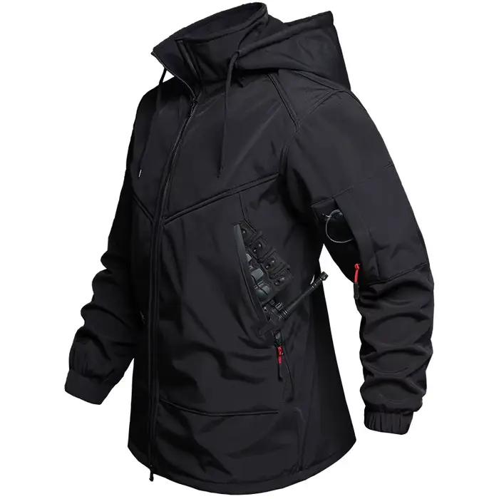 Veste de travail épaisse en polaire imperméable coupe-vent chaude anti-déchirure Vêtements d'extérieur unisexe Tissu en polyester tendance