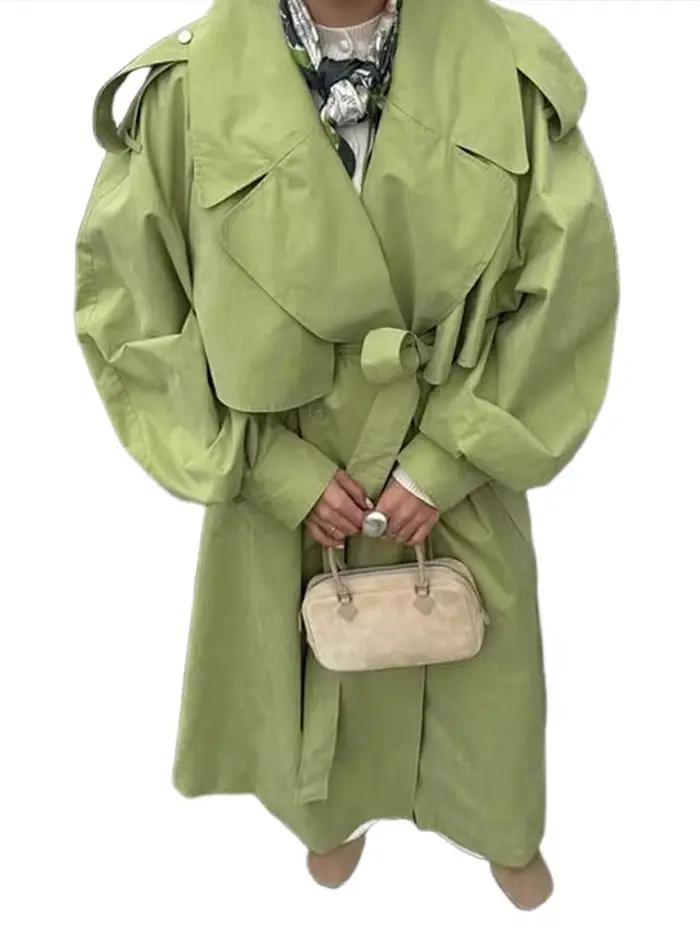 Manteau trench oversize pour femme