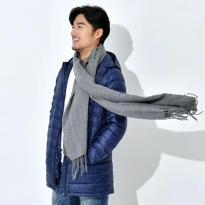 NewBang Plus 8XL hiver longue doudoune de canard hommes plume Parka homme Ultra léger doudoune hommes léger chaud doudoune
