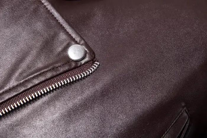 Veste en cuir pour homme