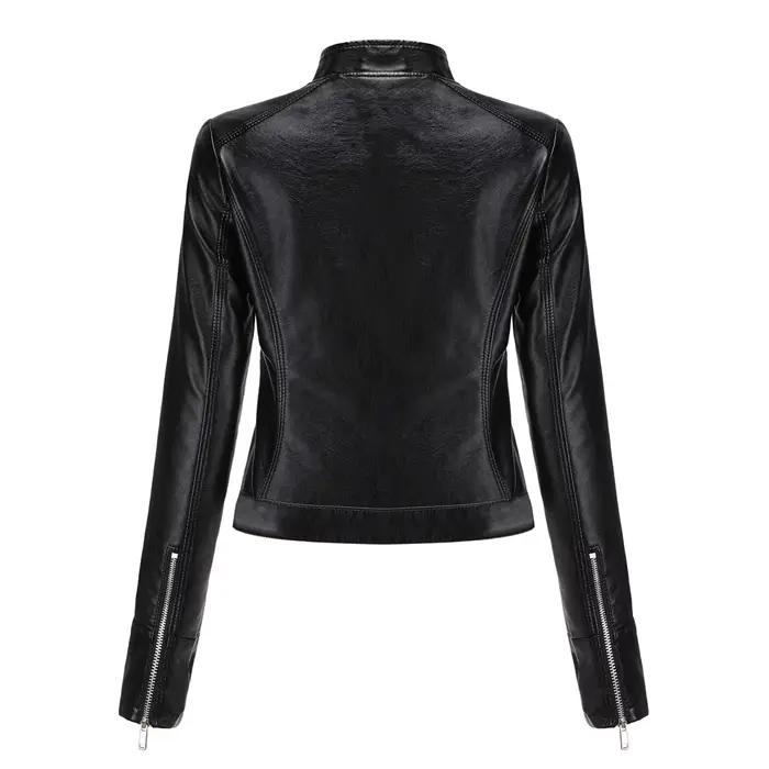 Veste en Similicuir Femme 2026 Nouvelle Collection Printemps Automne Manteau