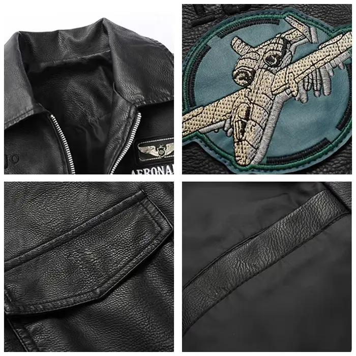 Homme loisirs mode Locomotive manteaux nouveau cuir vêtements veste printemps automne coupe-vent simplicité garder au