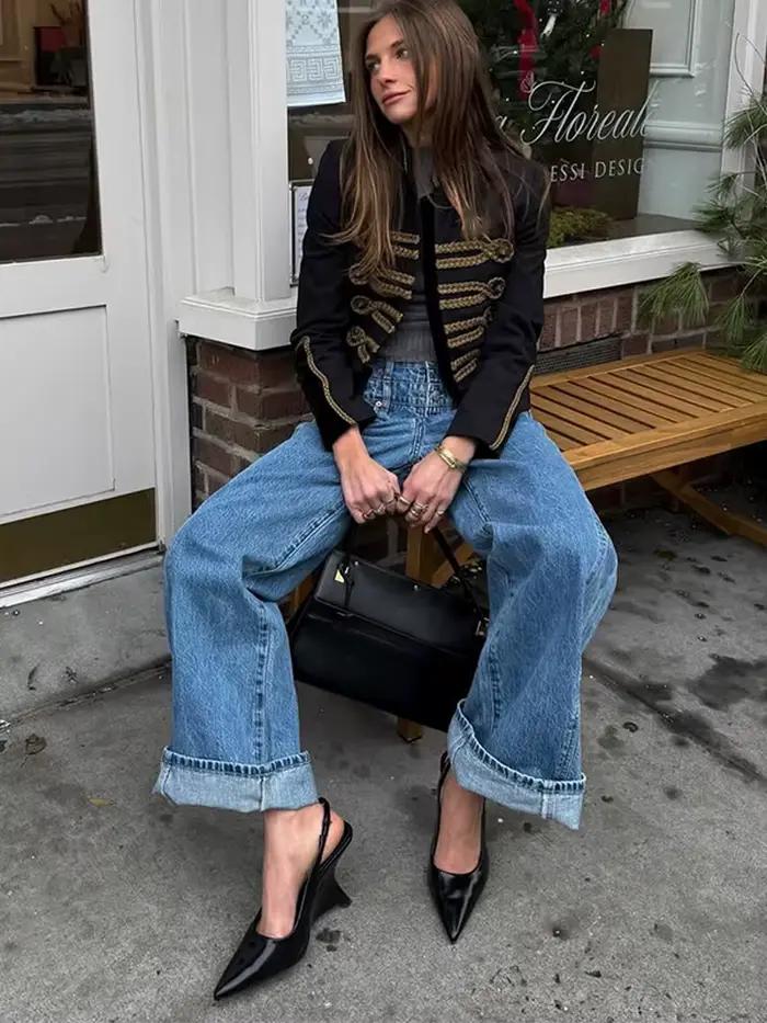 Veste courte chic à la mode pour femmes