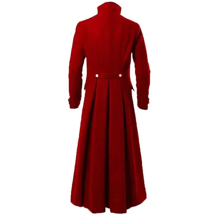 Trench-Coat Vintage Steampunk pour hommes, Costume de la Renaissance médiévale, manteau Long gothique, Costume de Cosplay de fête de carnaval victorien
