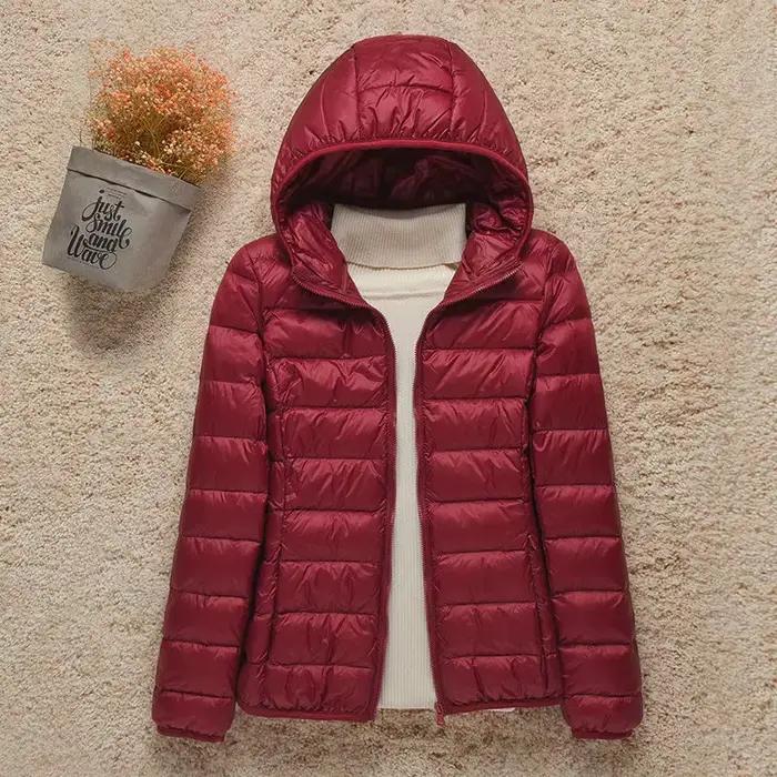 Doudoune Ultralégère à Capuche pour Femme