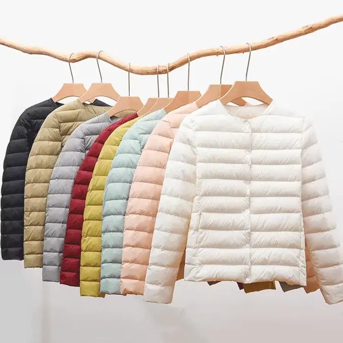Vestes bouffantes en duvet de canard Ultra léger pour femmes