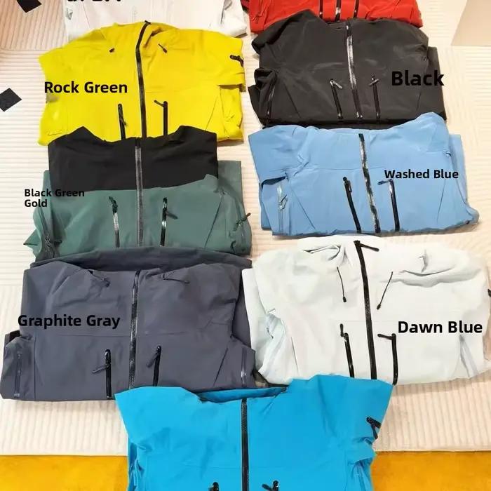 Veste rembourrée imperméable coupe-vent à trois couches respirante à séchage rapide ultra légère escalade en plein air ski randonnée camping voyage...