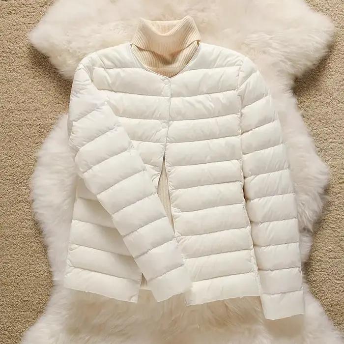 Vestes bouffantes en duvet de canard Ultra léger pour femmes